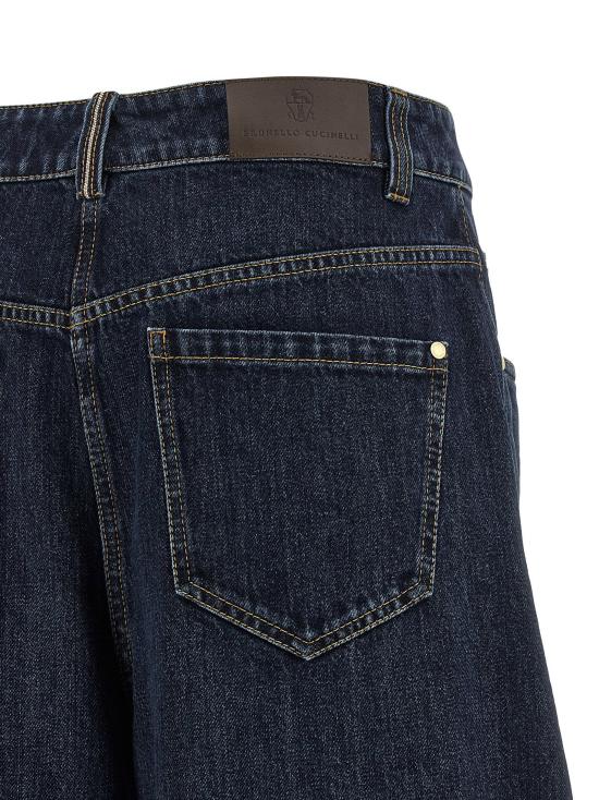 브루넬로 쿠치넬리 데님 팬츠 LDMP095P4059C9370 NAVY - BRUNELLO CUCINELLI