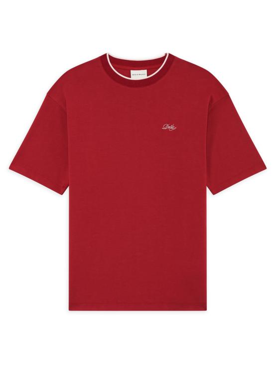 26FW 드롤드무슈 반팔 티셔츠 MTS348CO248 RD ROSSO