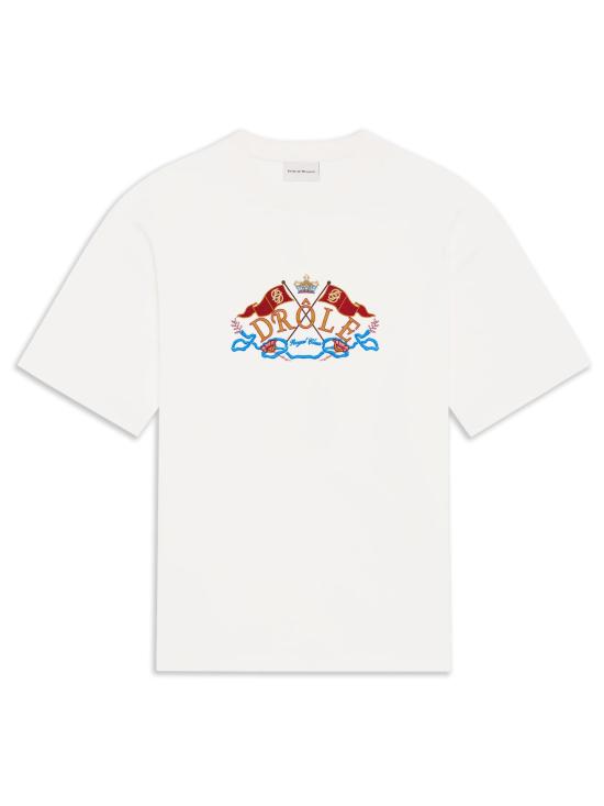 26FW 드롤드무슈 반팔 티셔츠 MTS353CO248 OW BIANCO