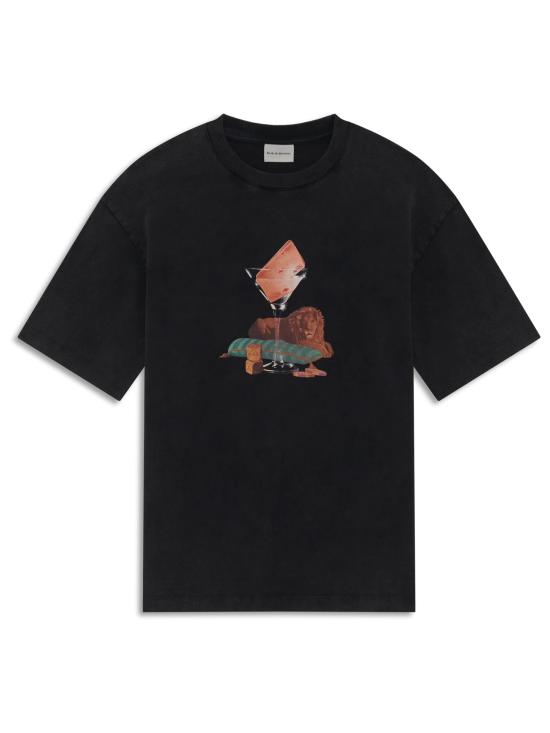 26FW 드롤드무슈 반팔 티셔츠 MTS354CO248 BL NERO