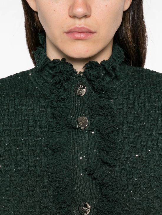 26FW 리우조 스웨터 CF6154M S05290312 DARK GREEN - LIU JO
