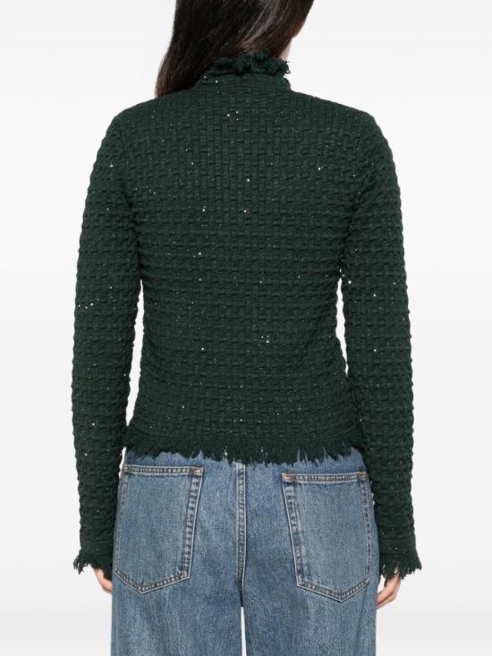 26FW 리우조 스웨터 CF6154M S05290312 DARK GREEN - LIU JO