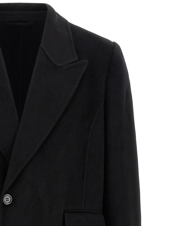 26FW 세퍼 트렌치 코트 MFW26CASHEMEREBLA Black - SEFR