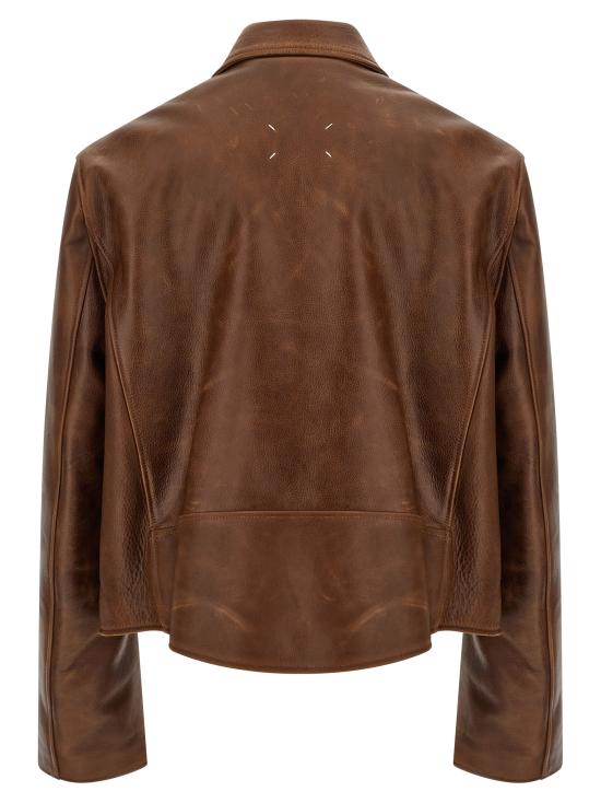 26FW 마르지엘라 가죽 자켓 S67AM0125M07048133 Brown - MAISON MARGIELA