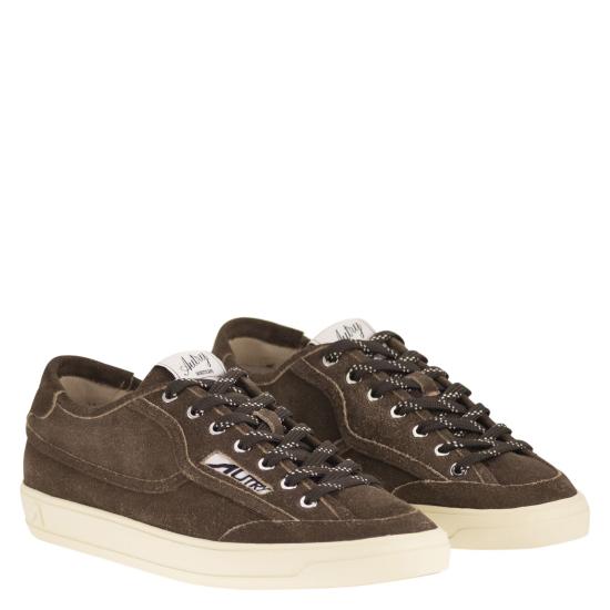 26FW 오트리 WINDSCAPE 로우 스니커즈 캔버스 SCLM BROWN - AUTRY