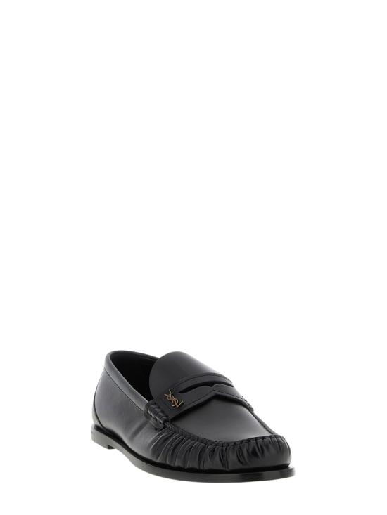 26FW 생로랑 스무스 레더 카산드라 로퍼 820618 AAELH1000 BLACK - SAINT LAURENT