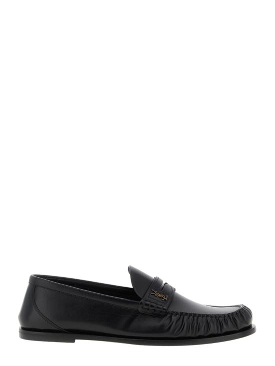 26FW 생로랑 스무스 레더 카산드라 로퍼 820618 AAELH1000 BLACK