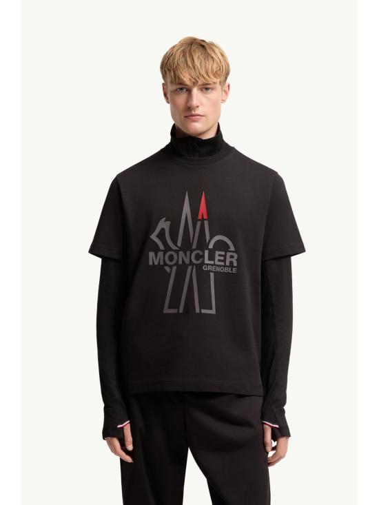 26FW 몽클레어 반팔 티셔츠 L20978C0000789AZ9 999 NERO - MONCLER