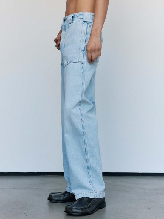 로에베 데님 팬츠 파울라의 이비자  워시드 - LOEWE