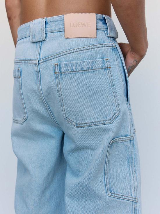  로에베 데님 팬츠 파울라의 이비자  워시드 - LOEWE