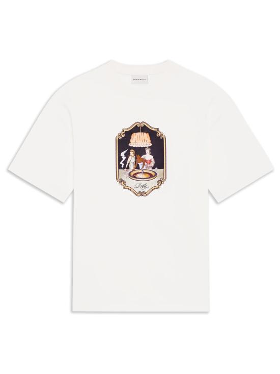 26FW 드롤드무슈 반팔 티셔츠 MTS355CO002 OW BIANCO