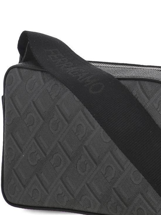 26FW 살바토레 페라가모 크로스백 241658 779690 BLACK GRAY DOM - SALVATORE FERRAGAMO