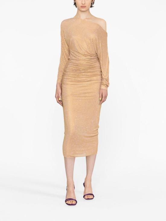  셀프 포트레이트 미디 원피스 PF23110MY GOLD BEIGE - SELF PORTRAIT