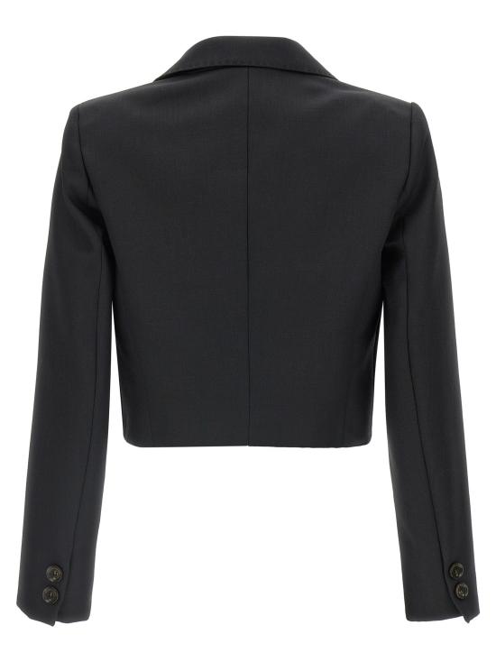 26FW 엘리자베타프랜치 수트 자켓 크롭 블레이저 블랙 - ELISABETTA FRANCHI