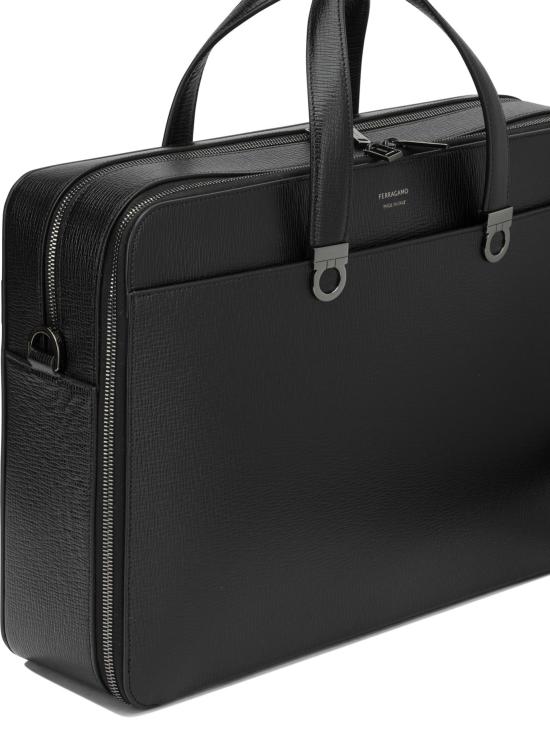 26FW 살바토레 페라가모 토트백 간치니 핸드백 블랙 - SALVATORE FERRAGAMO