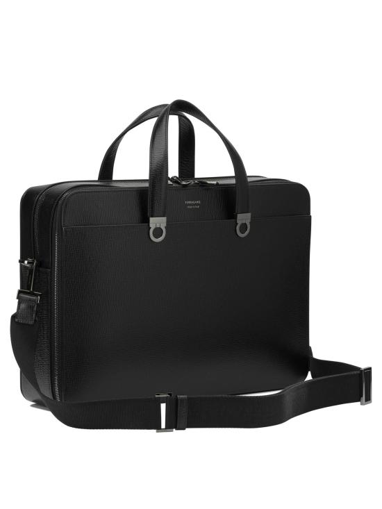 26FW 살바토레 페라가모 토트백 간치니 핸드백 블랙 - SALVATORE FERRAGAMO
