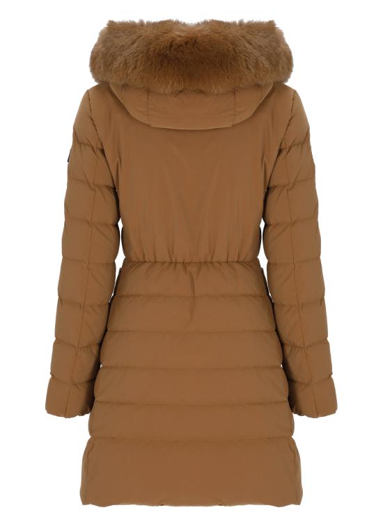 26FW 페트레이 세리올라 ML 06 하이칼라 퍼 롱 다운 재킷 PED5458 01190986987 BROWN - PEUTEREY