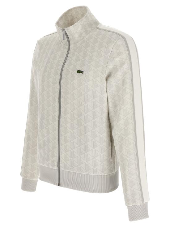 26FW 라코스테 긴팔 티셔츠 파리 자카드 스웨트셔츠 그레이 - LACOSTE