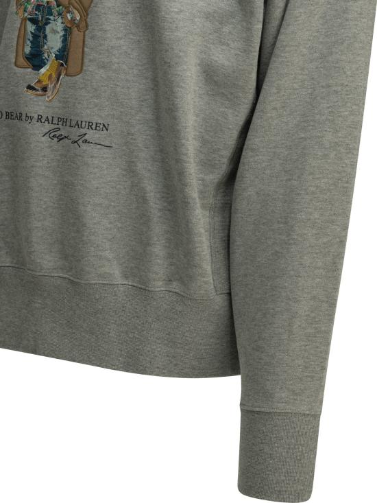 26FW 폴로 랄프로렌 긴팔 티셔츠 폴로 베어 스웨트셔츠 그레이 - POLO RALPH LAUREN