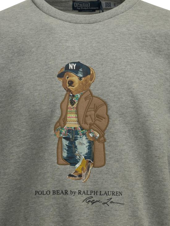 26FW 폴로 랄프로렌 긴팔 티셔츠 폴로 베어 스웨트셔츠 그레이 - POLO RALPH LAUREN