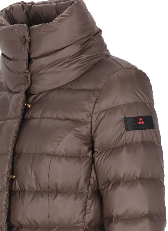 26FW 페트레이 솝착 MQN 03 하이칼라 슬림핏 롱 다운 재킷 PED5456 01181967194 BROWN - PEUTEREY