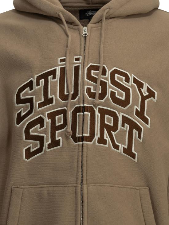 26FW 스투시 긴팔 티셔츠 베이지색 스웨트셔츠 - STUSSY