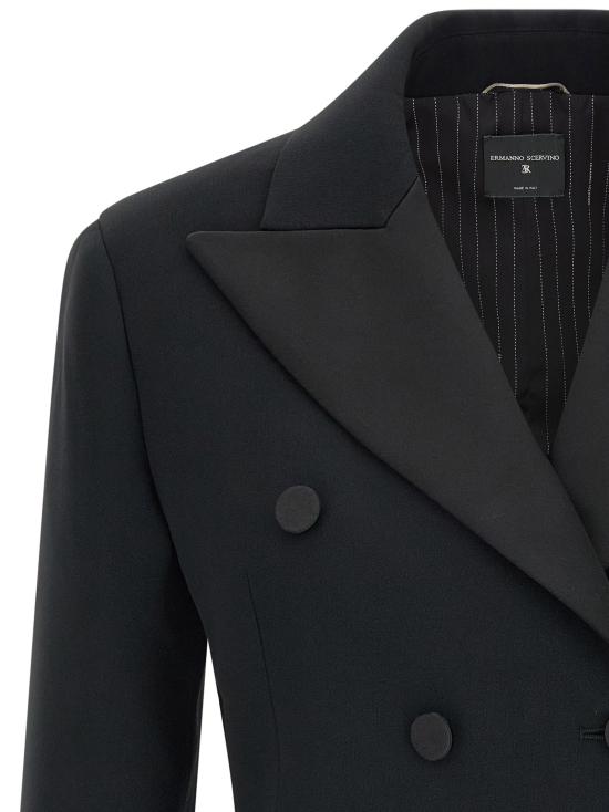 26FW 에르마노 설비노 수트 자켓 턱시도 블레이저 블랙 - ERMANNO SCERVINO