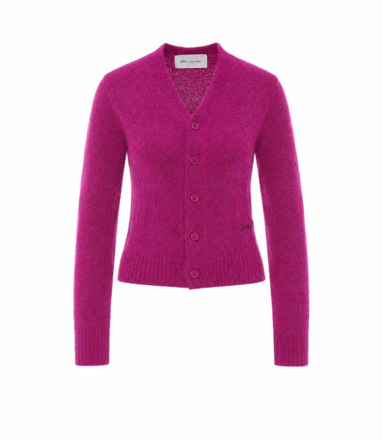 26FW 아미 알렉산드르 마티우시 가디건 FKC398 KN0021618 PURPLE