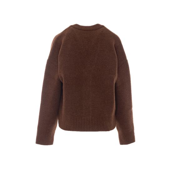 26FW 아미 알렉산드르 마티우시 가디건 UKC365 KN0135A362 BROWN - AMI ALEXANDRE MATIUSSI