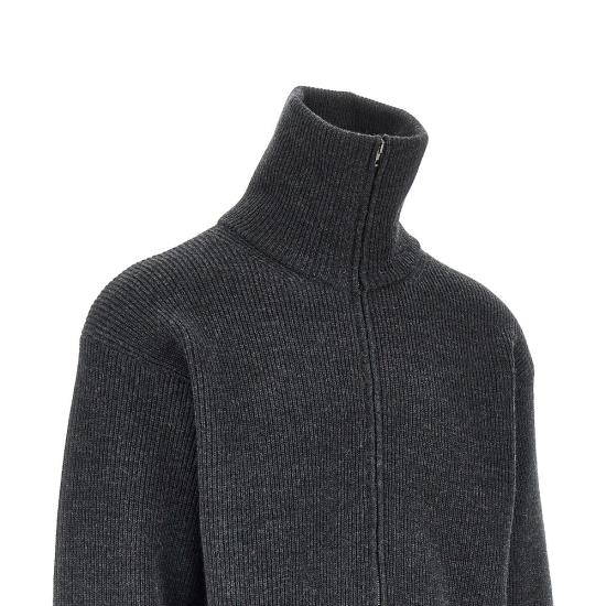 26FW 르메르 버진 울지퍼 가디건 버진 울지퍼 가디건 PO0051LK1068 Grey - LEMAIRE