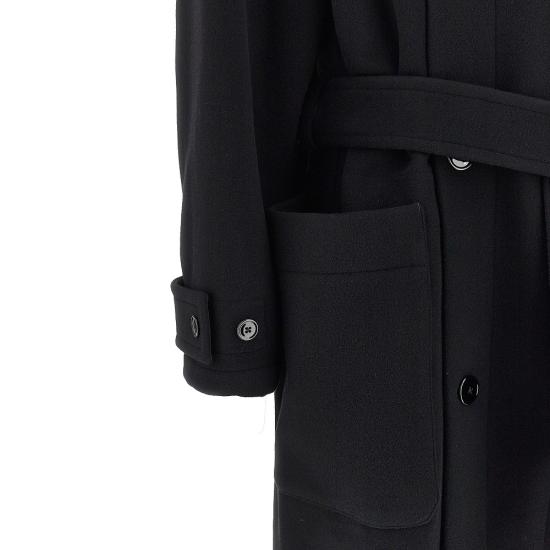 26FW 르메르 더블 울 랩 코트 CO1037LF1116 Black - LEMAIRE