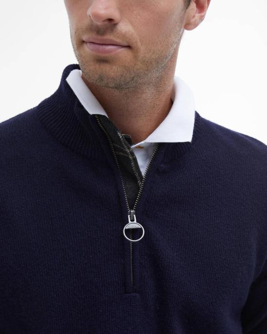 26FW 바버 집업 니트 MKN0837 MKN NY91 NAVY - BARBOUR