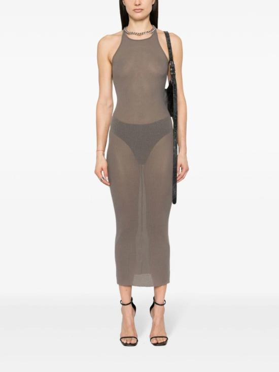  릭 오웬스 미디 원피스 RP01D2549RC 34 GRIGIO - RICK OWENS