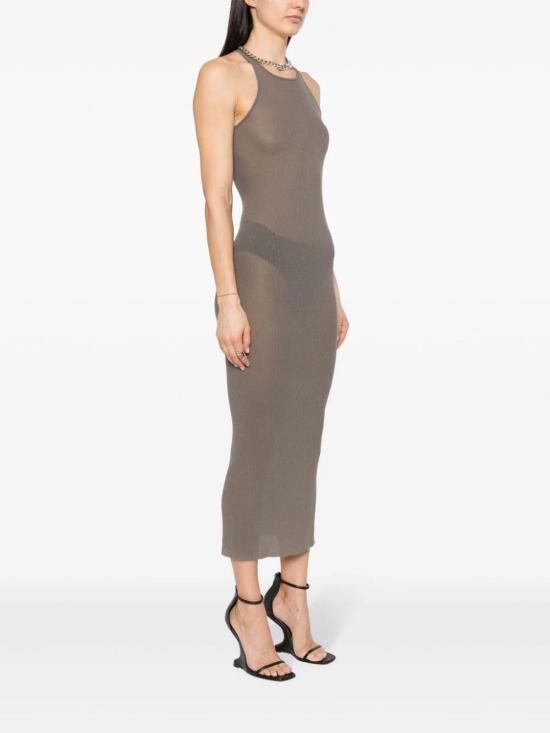  릭 오웬스 미디 원피스 RP01D2549RC 34 GRIGIO - RICK OWENS