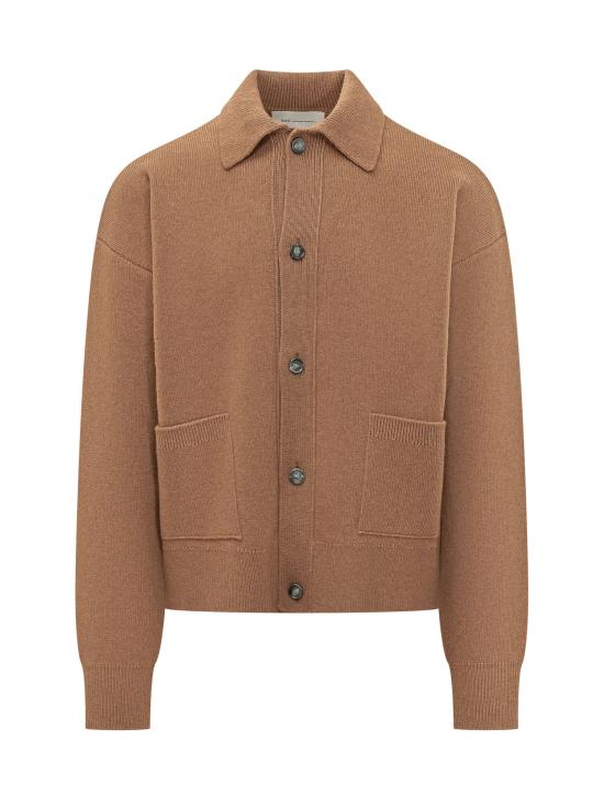 26FW 아미 가디건 HKC923KN0192 280 CAMEL