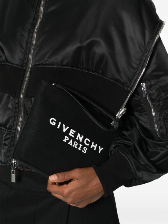  지방시 로고 프린트 클러치 BB60PNB2DS001 P26 BLACK - GIVENCHY