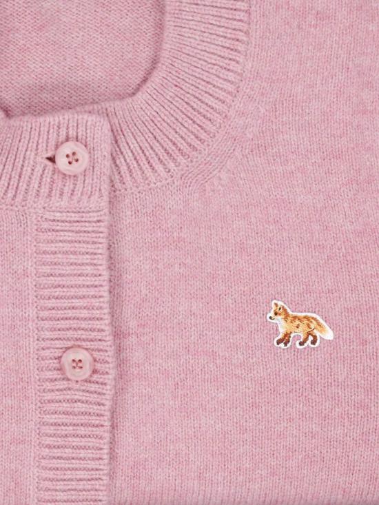 26FW 메종키츠네 베이비 폭스 램스울 피티드 가디건 PW00506KT1006 P623 PINK - MAISON KITSUNE