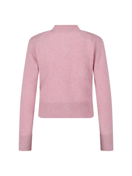 26FW 메종키츠네 베이비 폭스 램스울 피티드 가디건 PW00506KT1006 P623 PINK - MAISON KITSUNE