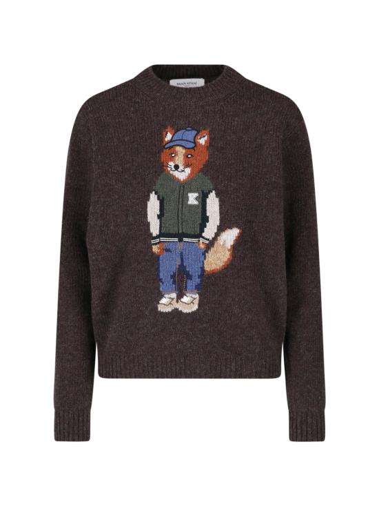 26FW 메종키츠네 스웨터 MRWKJ09KT1241 0553 BROWN