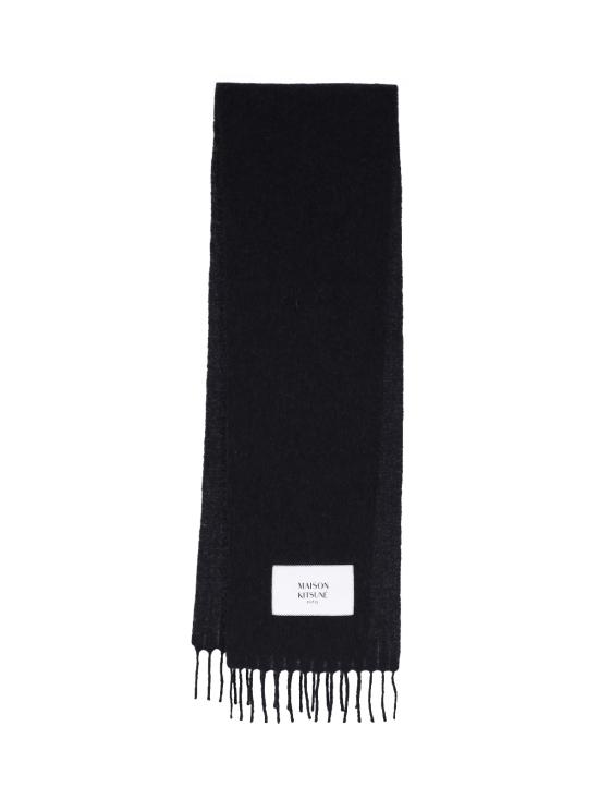 26FW 메종키츠네 베이비 알파카 스카프 LM06206WA0022 P199 BLACK