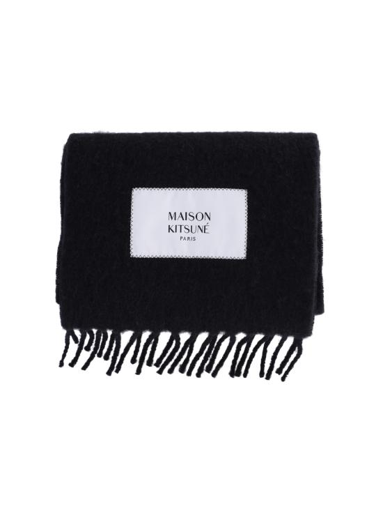 26FW 메종키츠네 베이비 알파카 스카프 LM06206WA0022 P199 BLACK - MAISON KITSUNE