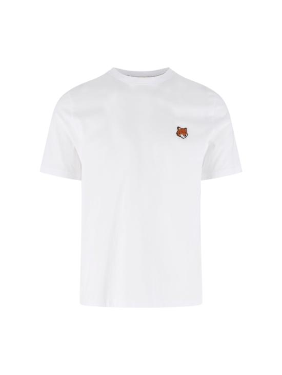 26FW 메종키츠네 폭스 헤드 레귤러 티셔츠 PM00107KJ7026 P100 WHITE