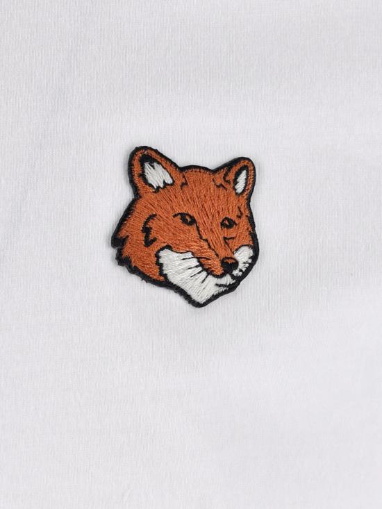 26FW 메종키츠네 폭스 헤드 레귤러 티셔츠 PM00107KJ7026 P100 WHITE - MAISON KITSUNE