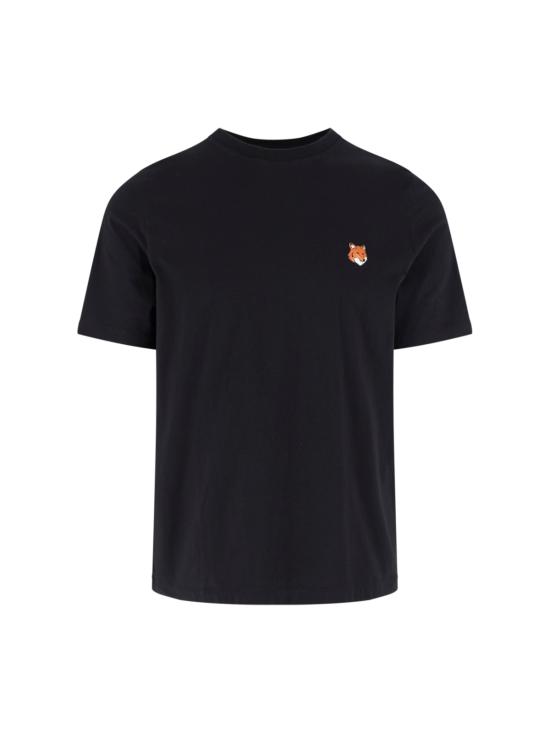 26FW 메종키츠네 폭스 헤드 레귤러 티셔츠 PM00107KJ7026 P199 BLACK