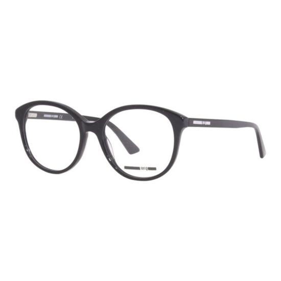  알렉산더 맥퀸 안경 Alexander Mc Queen MQ0275 O 001 라운드 풀림 , 유광 블랙