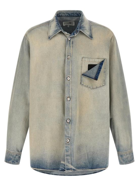  MM6 메종마르지엘라 셔츠 LDSH2DT0062M30055970 BLUE
