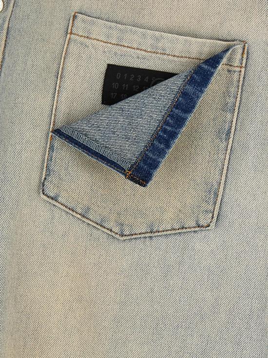  MM6 메종마르지엘라 셔츠 LDSH2DT0062M30055970 BLUE - MM6 MAISON MARGIELA