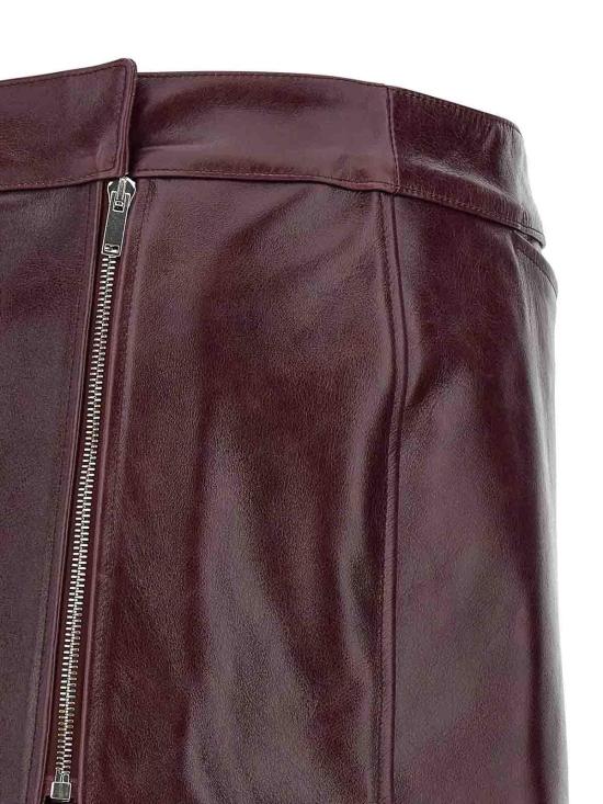 26FW 아르마리움 미디 스커트 ARMTMSK24LE13014BORGOGNA DARK RED - ARMARIUM
