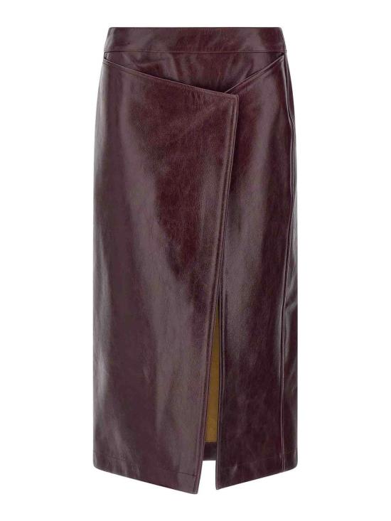 26FW 아르마리움 미디 스커트 ARMTMSK24LE13014BORGOGNA DARK RED