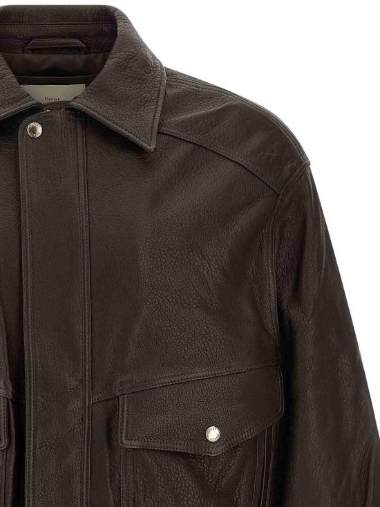 26FW 던스트 가죽 자켓 UDJU6C104W2BROWN - DUNST